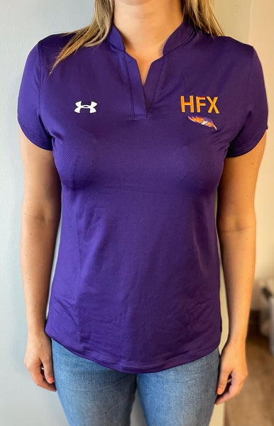 Under Armour Women's HFX Performance Polo - Purple