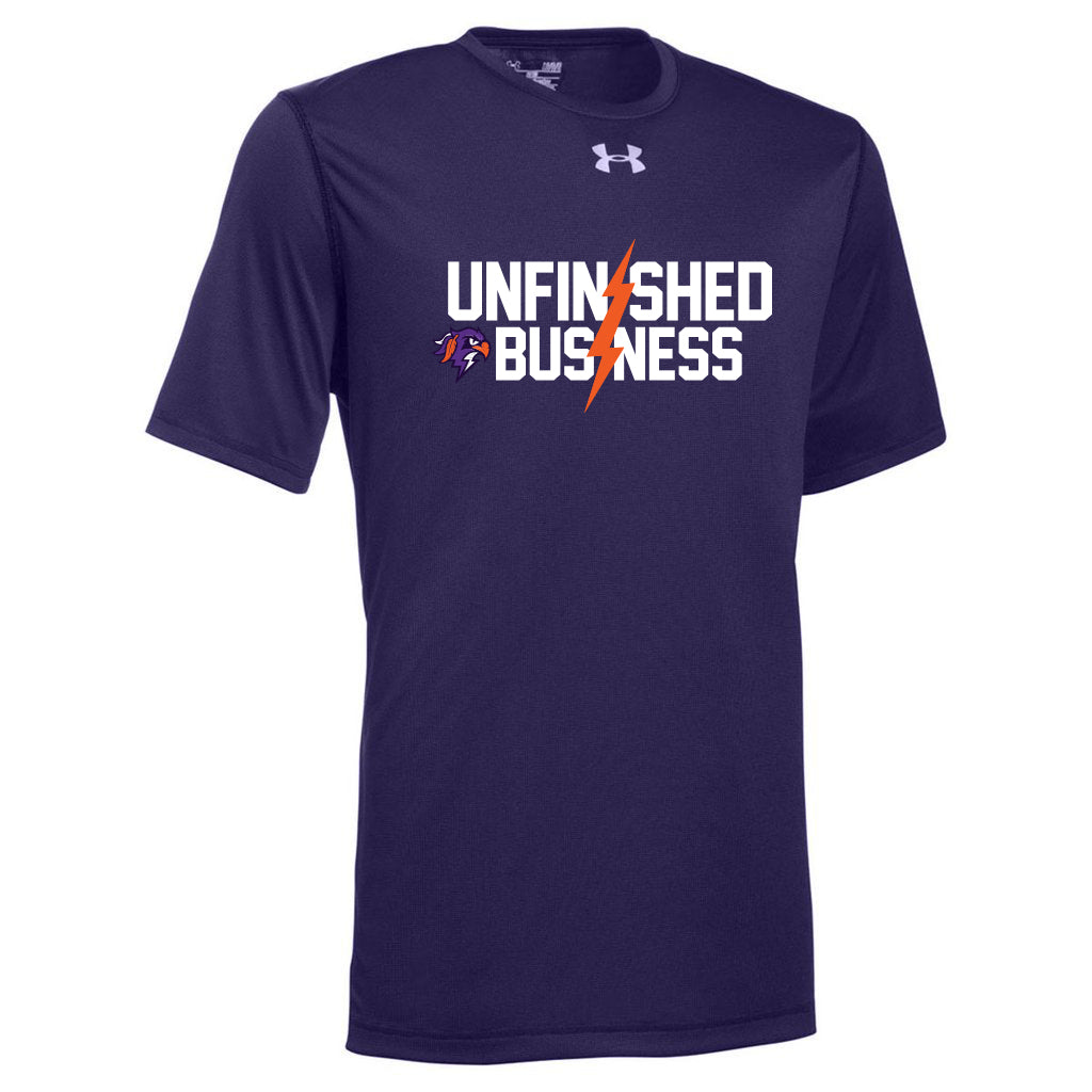 UNDER ARMOR purple dry-fit t-shirt - Depop