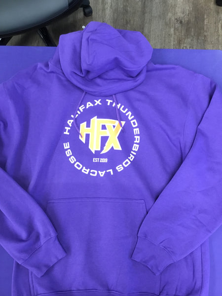 Purple HFX Hoodie Chest Logo