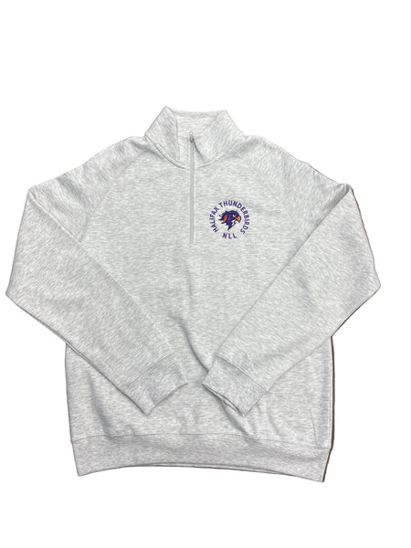 Campus Crew Ash Heritage 1/4 Zip Mock Neck