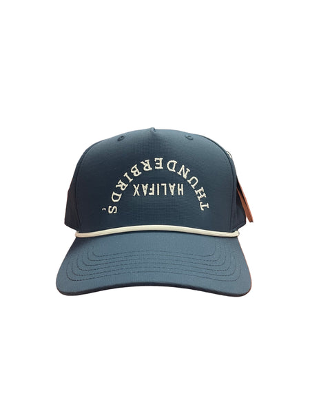Navy Upside Down "Halifax Thunderbirds" Rope Hat