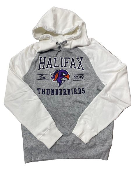 Campus Crew Two Tone Cream and Grey Hoodie