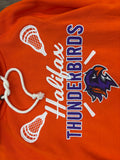 Campus Crew Orange Embroidered Lacrosse Stick Hoodie