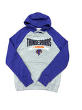 Campus Crew Purple & Grey Two-Toned Embroidered Hoodie