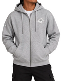 Levelwear Grey Full Zip with Chenille Logo