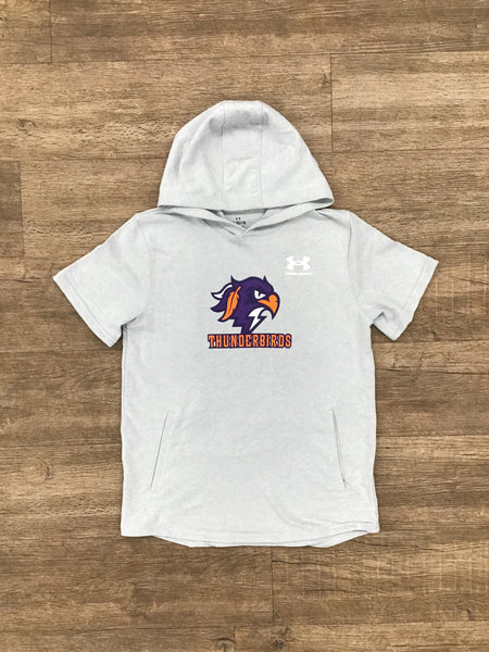 Under Armour Youth Short Sleeve Hoodie - Grey