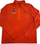 Under Armour Orange Lacrosse Sticks Logo 1/4 Zip