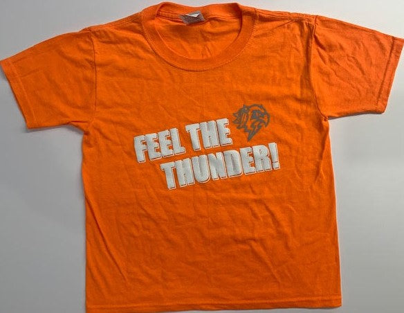Thunderbirds Youth "Feel The Thunder" Orange Tee